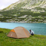 Bessport Camping Tent for 3 Person, Lightweight Backpacking Tent Waterproof Windproof Two Doors Easy Setup Double Layer Outdoor Tents for 3 to 4 Seasons, Suitable for Outdoor,Hiking,Camping
