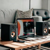 Computer Speakers for Desktop and Laptop, 30W RMS Bluetooth Bookshelf Speakers with 3‘ Aluminum Drivers