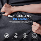 GTRACING Big and Tall Gaming Chair 400lbs Heavy Duty Office Chair with Foot Rest & Ergonomic Pocket, Matte-Black