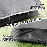Forceatt Camping Tent 2/3/4 Person, Professional Waterproof & Windproof Lightweight Backpacking Tent Suitable for Outdoor,Hiking,Glamping, Mountaineering and Travel