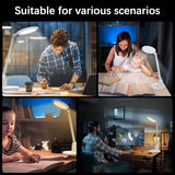 Kitloo Desk Lamps for Home Office with Stable Base, 1000LM Ultra Bright Eye-Caring Desk Light