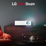 LG PF610P 120” Full HD (1920 x 1080) LED Portable Smart Home Theater CineBeam Projector, 1000 ANSI lumen, Disney+