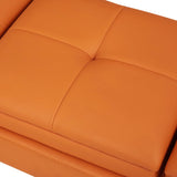 Reception Chairs Modern Entryway Bench - 7-Seat Waiting Room Chair with Thickened Cushion | Orange Kinpaw