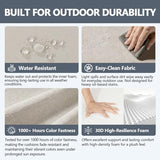 Goodgoods 24 x 24 Outdoor Patio Deep Seat Cushions 2-Pack