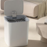 BXFIRS The ABS Smart Trash Can Automatically Opens The Lid for Home Use in The Living Room Kitchen Bedroom Garbage Bin