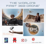 Antigravity A1-360 Drone with Camera 8K, Immersive goggles
