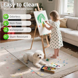 Office Chair Mat for Carpet, 36"x48" Clear Floor Mats with Lip, Computer Desk Floor Mat - PVC Plastic Rug Carpet Protector Mat