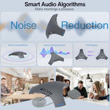 Conference Speaker and Microphone - Bluetooth Speakerphone with Daisy Chain, AI Noise Cancellation, Voice Enhancement, Support Wireless Dongle