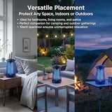 Bug Zapper Outdoor, Mosquito Kills,Mosquito Trap Flying Insects Zapper with 4200V 18W IPX4 Waterproof Flame Retardant ABS Housing