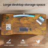 63 x 28 Inch Electric Standing Desk, Sit to Stand Up, Work Home Office Computer Table for Study, Walking Pad
