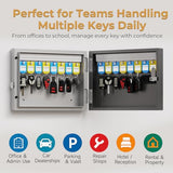 16 Key Lock Box Wall Mount, Smart Key Cabinet, use One Time Password,Fixed Code, Bluetooth, Wi-Fi Remote
