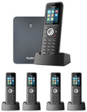 IP Phone W79P Bundle of W70B Base and W59R handset + 4-Unit W59R Handset (W79P + 4 x W59R) Yealink