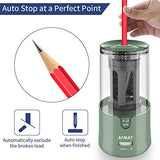 Auto Stop, Super Sharp & Fast, Electric Pencil Sharpener Plug in for 6-12mm No.2/Colored Pencils/Office