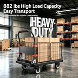 Push Cart Dolly Platform Truck Hand Truck Duty Flatbed