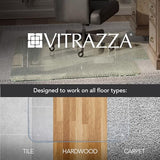 Vitrazza Glass Office Chair Mat 60x60+Tab, Luminoso, Carpet & Hard Floors
