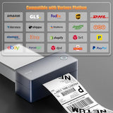 Thermal Shipping Label Printer, Wireless 4×6 Label Maker for Small Business, Compatible with iPhone, Andorid