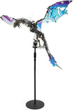 URFunModel 3D Metal Puzzle for Adults, Steampunk Puzzle Bloodthirsty Aurora Dragon 3D Metal Model Building Kit with Sand, 3000+PCS 3D Jigsaw Puzzle Dragon Animal Puzzle DIY Craft Kit Gift