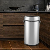 Heavy Duty Stainless Steel Kitchen Trash Can 65L/17 Gallon – Open Top, Commercial Grade Waste Bin