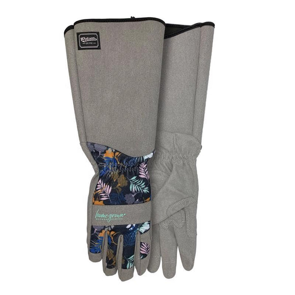Watson Gloves #307 Game of Thorns Ladies Gauntlet Gardening Gloves made with Recycled WasteNot™ Polyester (L (Pack of 1))
