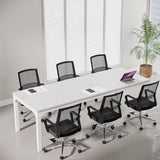 Tribesigns 6.5ft Conference Room Table, 78.74" W x 27.56" D Large Office Meeting Table