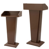 Iron Lectern Podium Stand - Modern Hotel Reception Information Desk for School Training & Lectures. Welcome Paint, Sturdy & Stylish Lecture Table