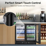 BODEGACOOLER Back Bar Cooler, 2 Door Commercial Beverage Refrigerator