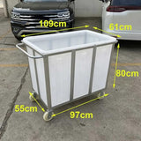 Industrial Dollies with Handle, Heavy Duty Hand Push Material Transport Trolley