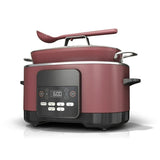 Foodi Possible 8.5QT Multi Cooker Electric Pot, 8-in-1 Programmable Slow Cooker, Sauté, Steam, Bake & Roast, Oven-Safe Nonstick Pot to 500°F, 1400W, Large Capacity (Cherry Tarte)