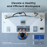 FEZIBO 71 x 37 Inch Electric Standing Desk with Integrated Dual-Beam & Cable Management