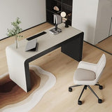 AQWASYUTER Office Computer Desk Wooden Simple Home Study Furniture, Suitable for Company Office