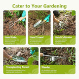 Gardening Tool Set of 8 PCS, Saraily Heavy Duty Gardening Tool Set with Durable Garden Tools Organizer Handbag