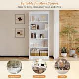 Merax 83.4" Tall Bookcase,Modern 5-Tier Decor Bookshelves with Adjustable Shelves
