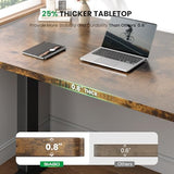 SIAGO Electric Standing Desk Adjustable - 48 x 24 Inch Sit Stand up Desk with 0.8 Inch Thick Tabletop