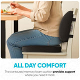 FORTEM Seat Cushion, Office Chair Cushion, Lumbar Support Pillow for Office Chair, Memory Foam Sciatica