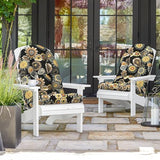 TWLEAR Indoor/Outdoor Adirondack Chair Cushions 44 x 19 x 4 Inch, Tufted Outdoor Rocking Chair Cushion