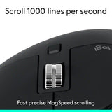 Logitech MX Master 3S - Performance Wireless Mouse with Ultra-Fast Scrolling, Ergo, 8K DPI, Track on Glass, Quiet Clicks, Bluetooth, Windows, Linux, Chrome, Black