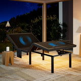 Marsail NS1 Twin XL Adjustable Bed Base with Massage- Smart Dual Motor Bed Frame with Wireless Remote