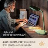 Lumie Task - 10,000 Lux Adjustable Bright Light Therapy Desk Lamp for Mood and Energy Boost and Winter Blues Relief