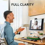 Logitech Brio 101 Full HD 1080p Webcam for Meetings, Streaming, Desktop, Laptop, PC - Built-in Mic, Shutter, USB-A,-Black