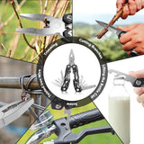 14-In-1 Multitool with Safety Locking, Professional Stainless Steel Multitool Pliers Pocket Knife, Bottle Opener, Screwdriver with Nylon Sheath ，Apply to Survival,Camping, Hunting and Hiking 10 Pcs