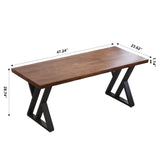 Modern Simple Design Executive Real Wood Computer Desk for Home Office, Bedroom & Living Room