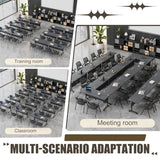rzoizwko Folding Conference Room Tables, Conference Table with Power