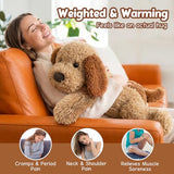 24"|4.5lb Weighted Stuffed Animal for Kids & Adults, Microwavable Dog Plush