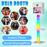 Mirror Photo Booth 15.6" with Camera and Printer,Selfie DSLR Mirror Photo Booth