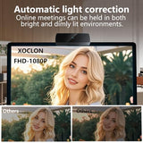 1080p Webcam for PC Laptop Desktop Computer, USB Webcam with Microphone, Streaming Camera, Plug & Play