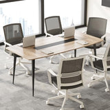 6 FT Conference Room Table, 70.86L x 35.43W x 29.52H Inches Boat Shaped Meeting Seminar Boardroom Table