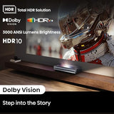 Hisense Laser Cinema PX3-PRO Triple Laser Ultra Short Throw Projector, 80"~150", 4K UHD, High Contrast