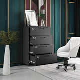 Letaya File Cabinets,4 Drawer Metal Lateral Filing Organization Storage Cabinets with Lock