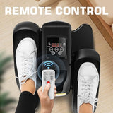 ANCHEER Under Desk Elliptical Machine, Electric Seated Pedal Exerciser, Mini Elliptical Machines, LCD Display Monitor, Portable Quiet Elliptical Machine, Leg Exerciser for Home (Dark Black)