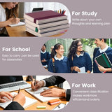 Yoment 5 Subject Notebook College Ruled, 300 Pages Spiral Notebook with Removable Divider Tabs，Hardcover 8 x 10 Inches College Ruled Journal 1 Inner Pocket for School College Work Office Home,Green